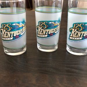 1999 Official Kentucky Derby Mint Julip Glasses